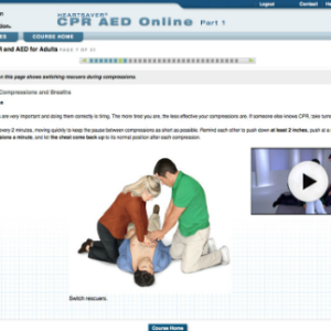 Heartsaver CPR AED online class
